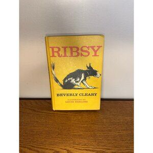 Ribsy Book By Beverly Cleary Vintage Morrow Hardcover  Edition vintage Children